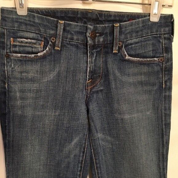 Citizens of Humanity Faye 003 Full Wide Flair Leg Low Rise Jeans 24 - Picture 2 of 8